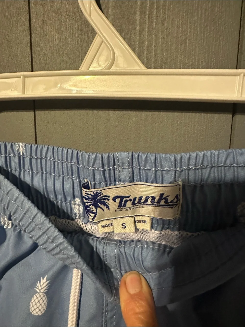 Trunks Surf & Swim Co. Pineapple Swim Shorts Blue S